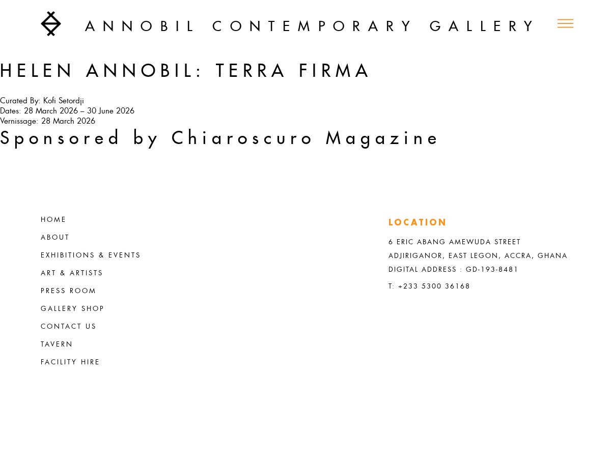 Landing-page snapshot of annobilcontemporary.com