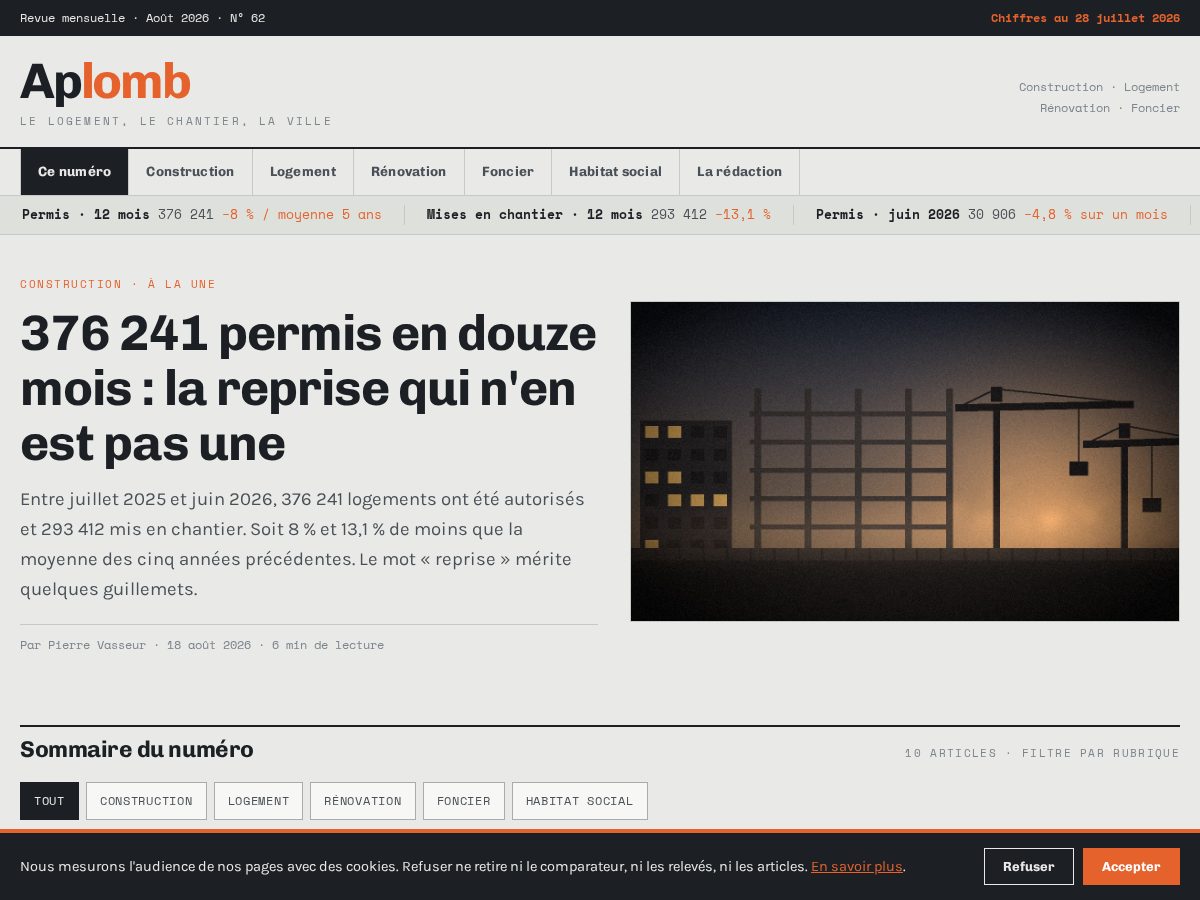 Landing-page snapshot of aplombb.digital