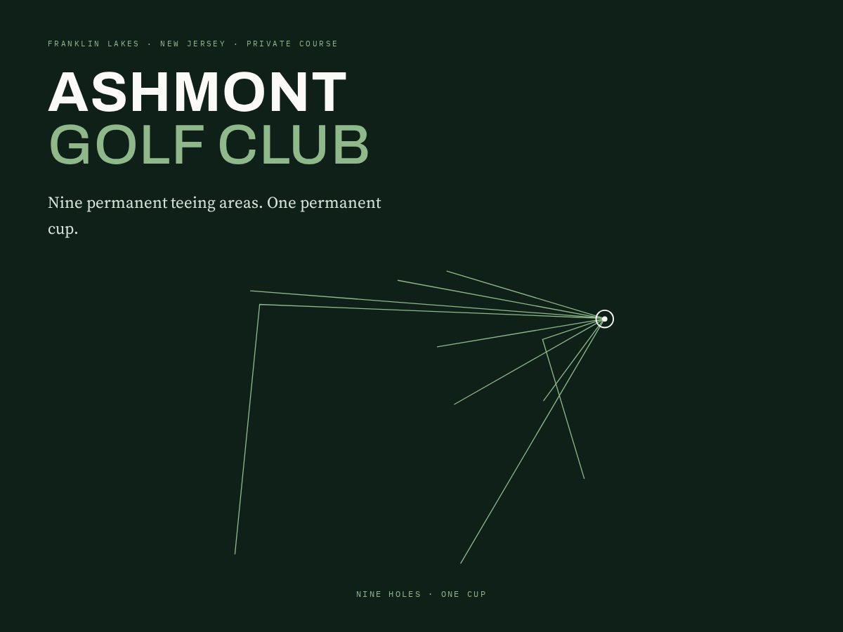 Landing-page snapshot of ashmontgolfclub.com