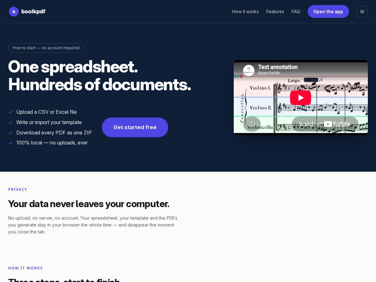 Landing-page snapshot of boolkpdf.com