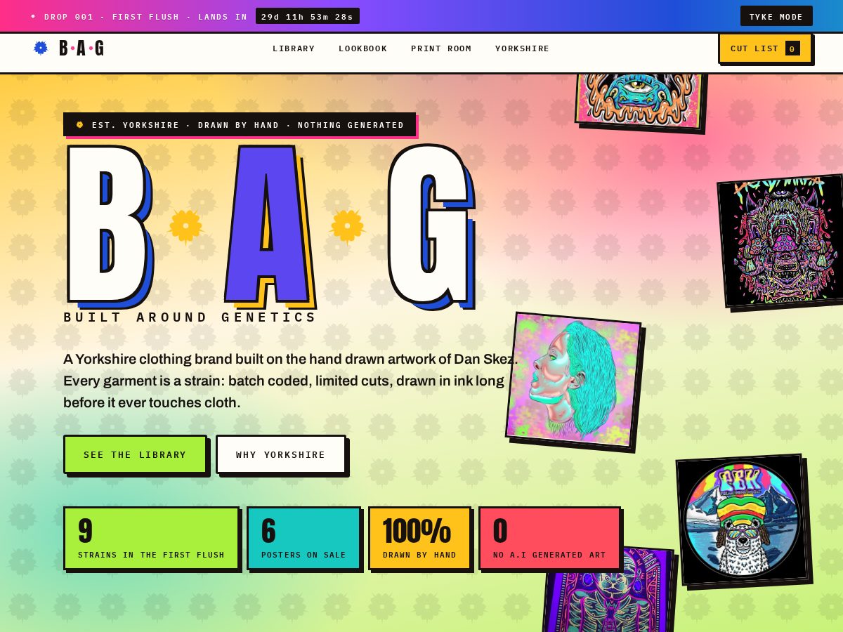Landing-page snapshot of builtaroundgenetics.com