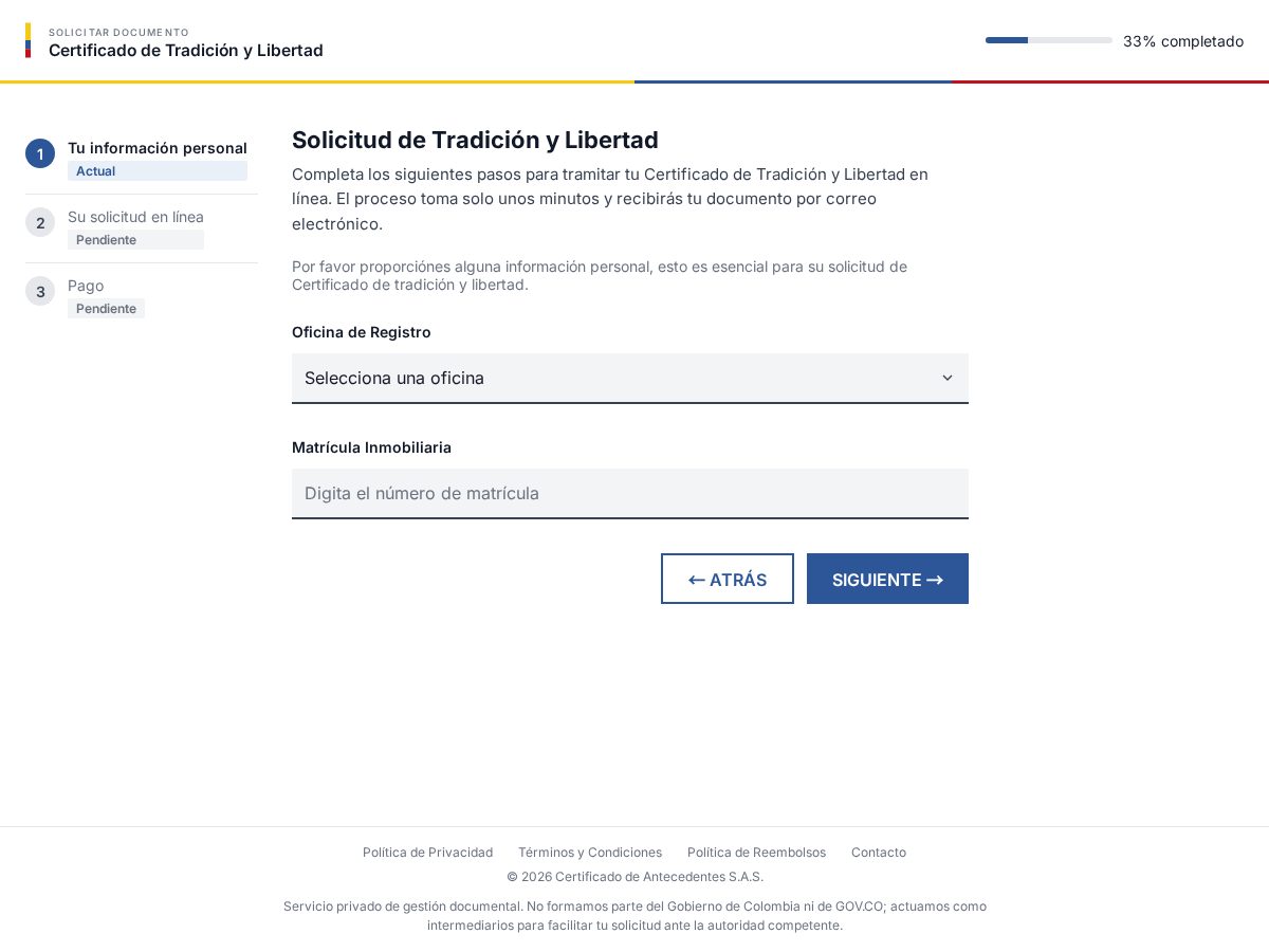 Landing-page snapshot of certadcolonline.site
