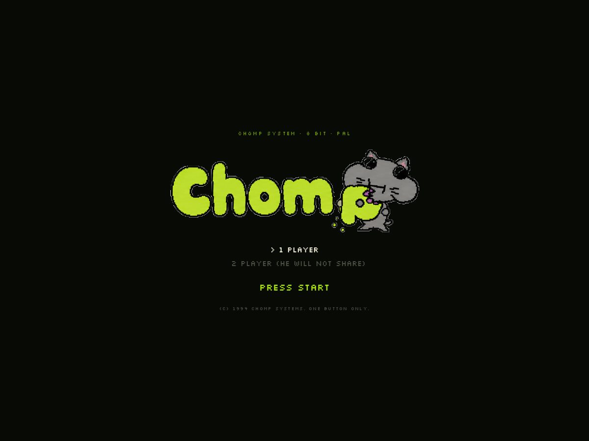 Landing-page snapshot of chompcoin.wtf
