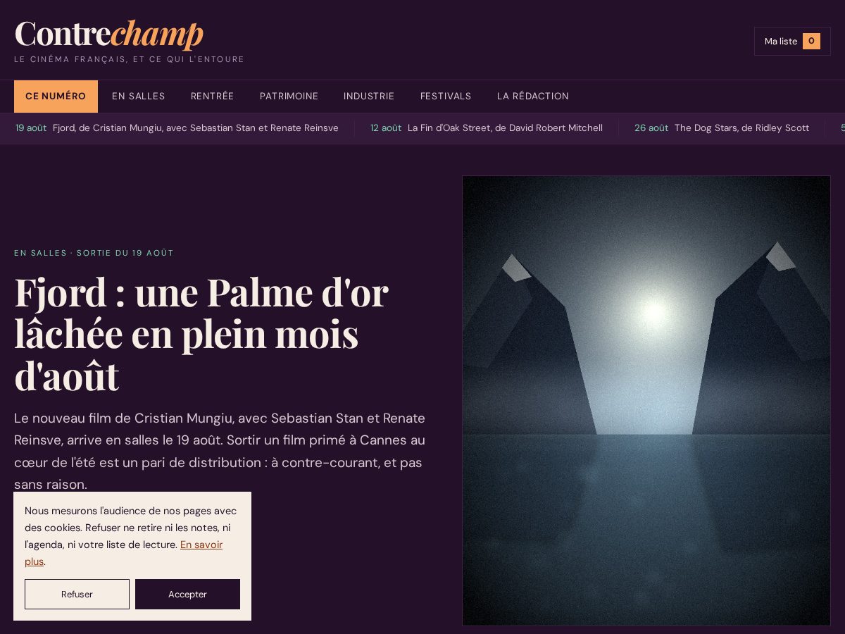 Landing-page snapshot of contrechamp.digital