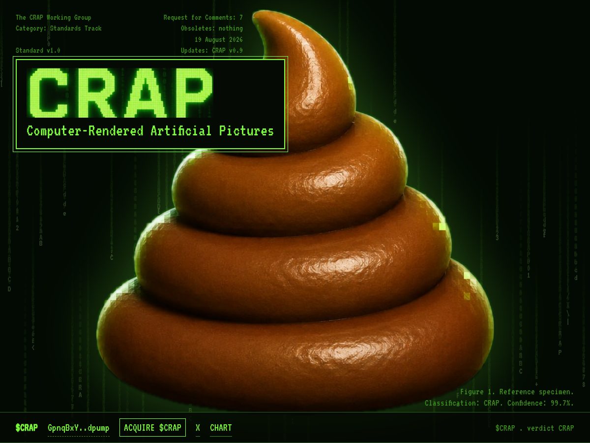Landing-page snapshot of crapstandart.fun