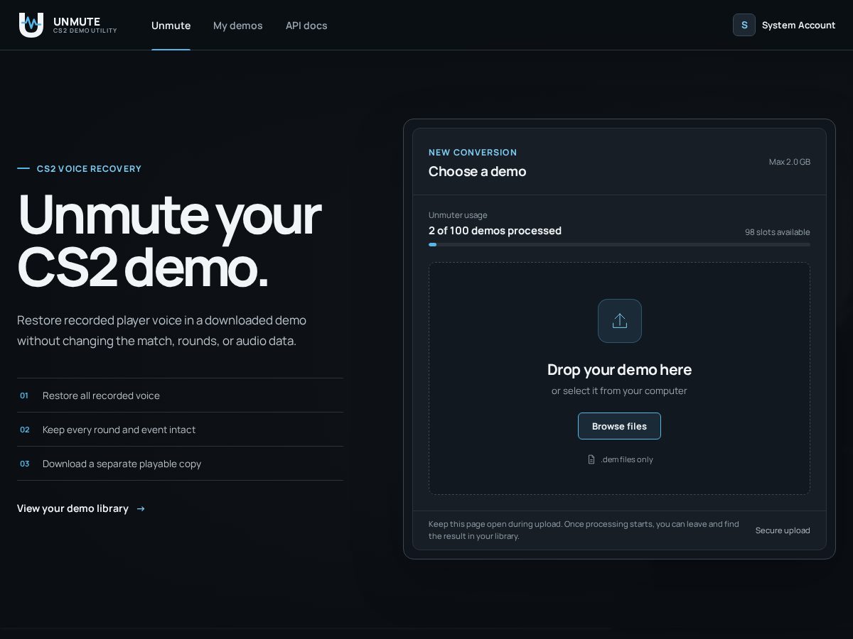 Landing-page snapshot of cs2-tools.xyz