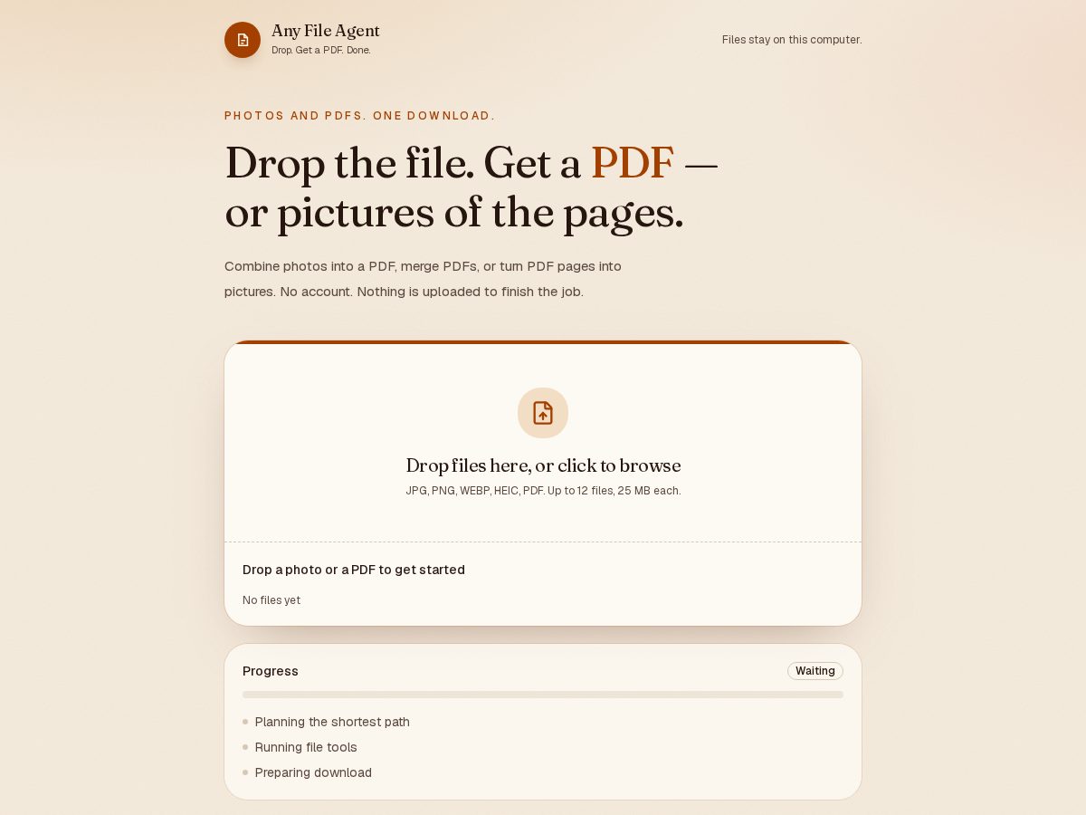 Landing-page snapshot of dandyfile.com