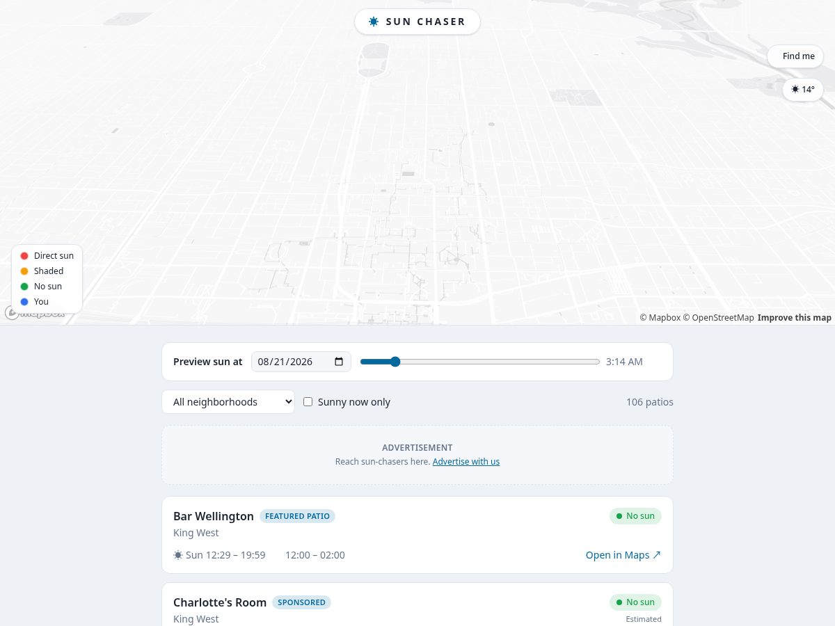 Landing-page snapshot of dsunchaser.com