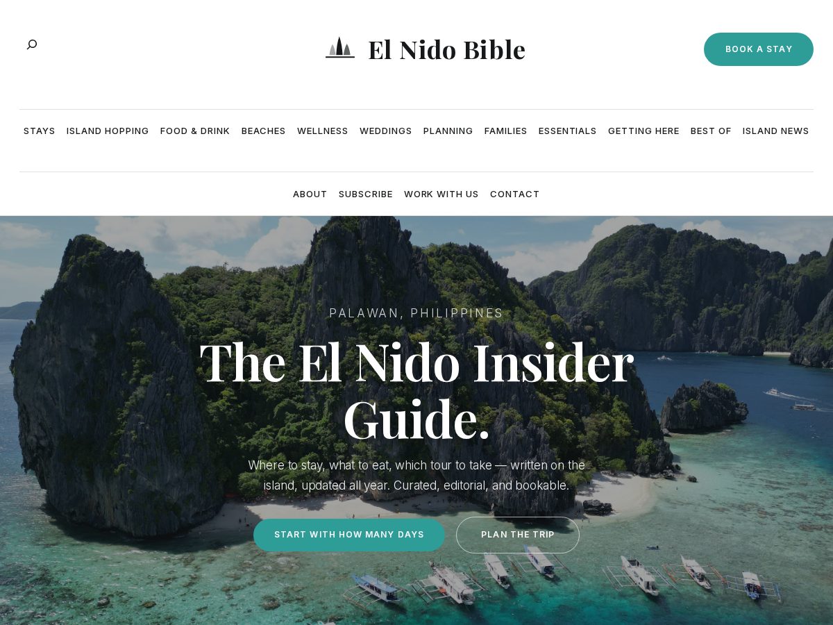 Landing-page snapshot of elnidobible.com