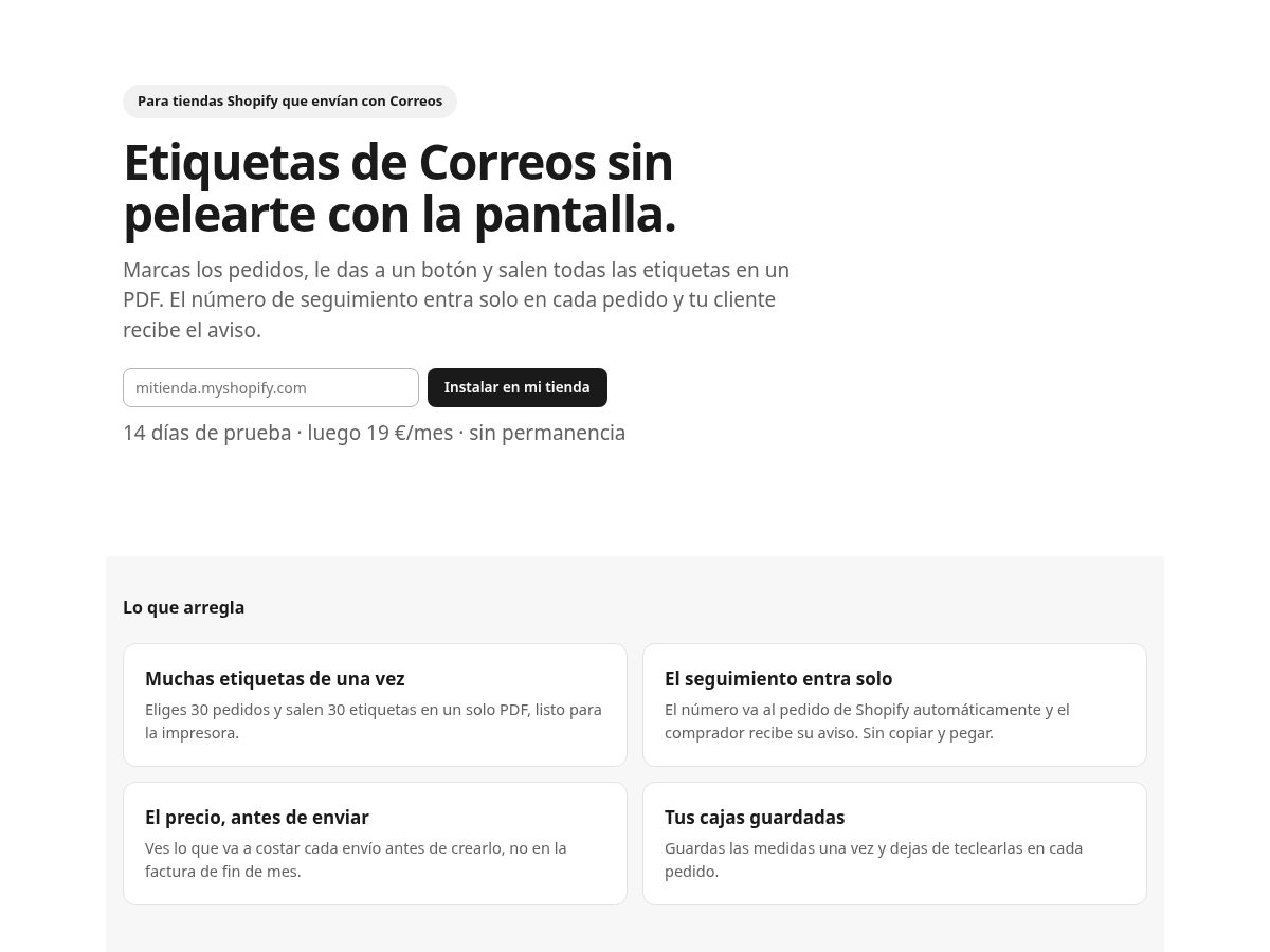 Landing-page snapshot of envialopro.com