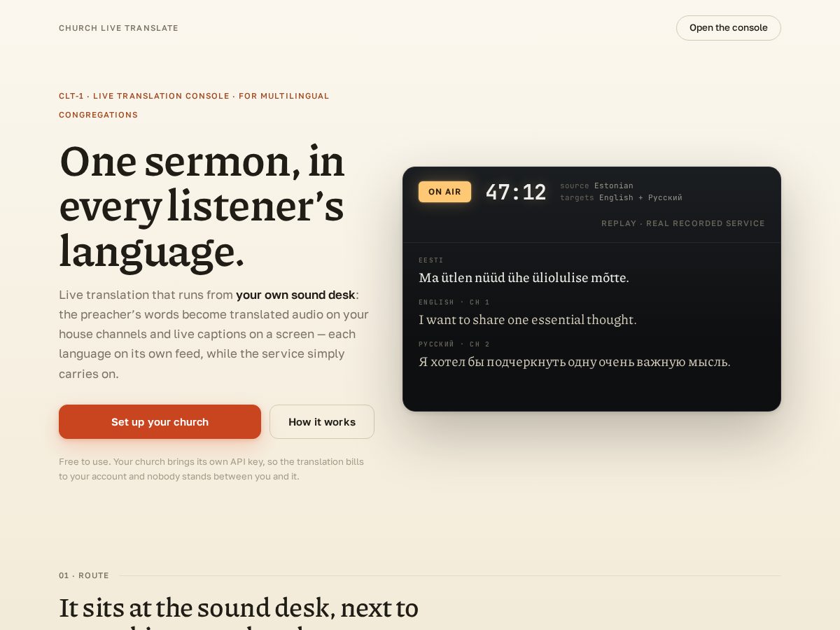 Landing-page snapshot of every-tongue.com