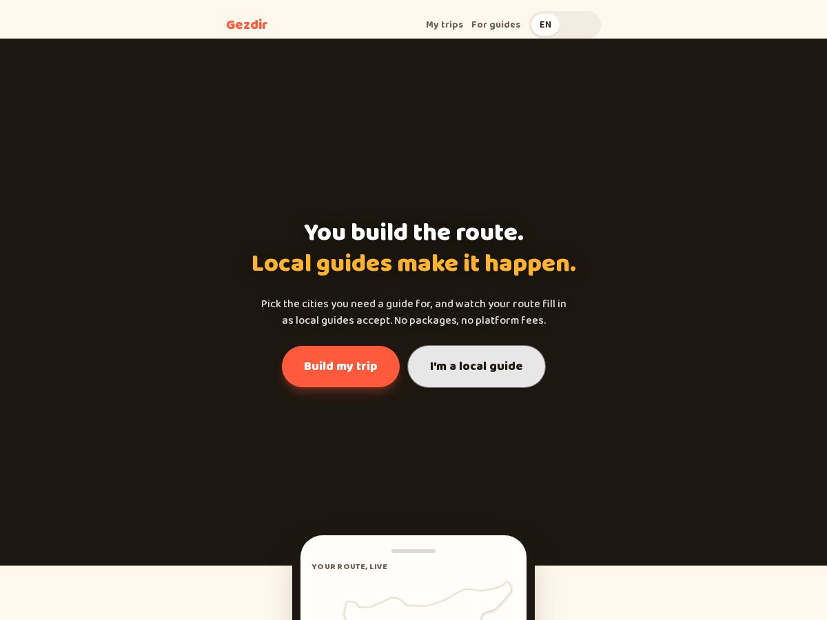 Landing-page snapshot of gez-dir.com