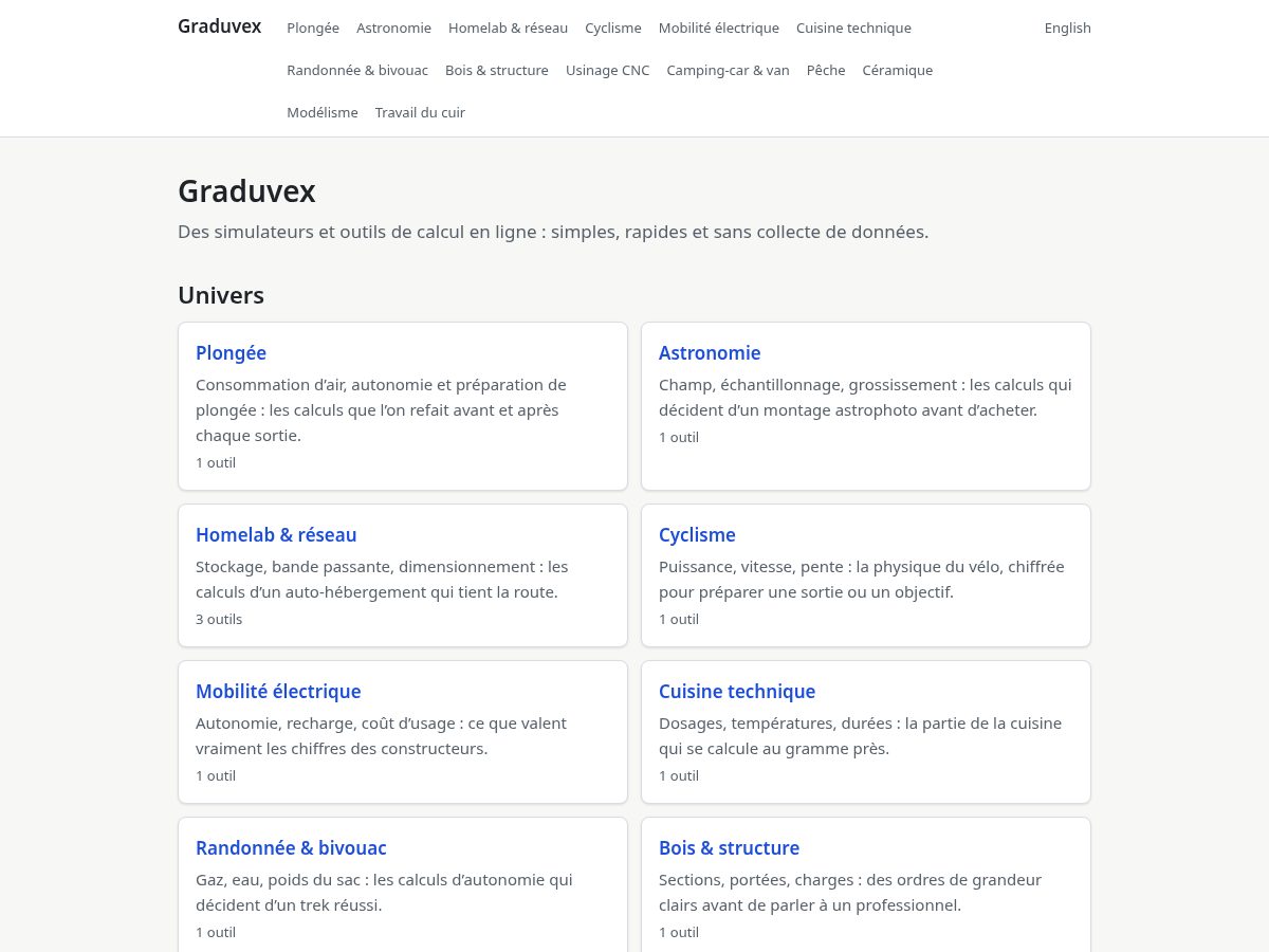 Landing-page snapshot of graduvex.com