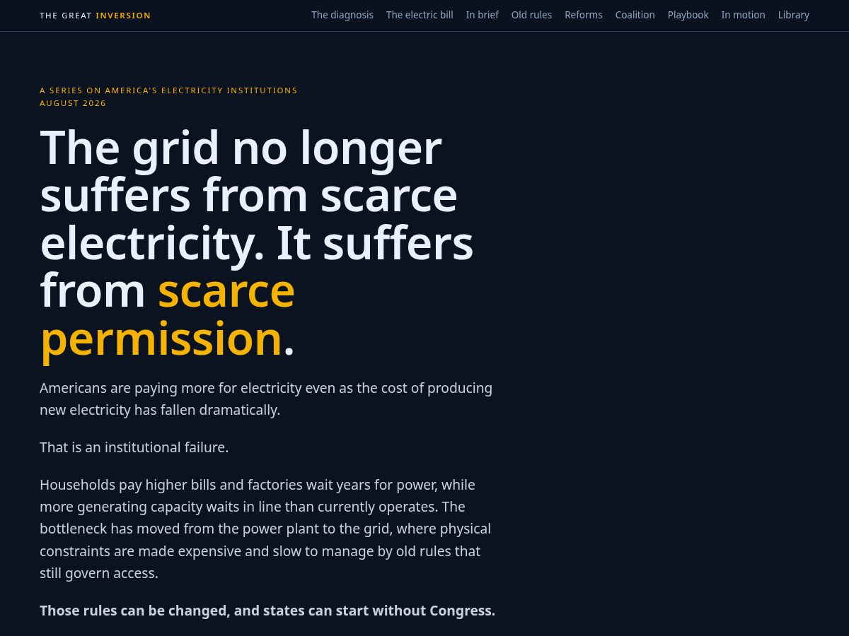 Landing-page snapshot of greatinversion.info