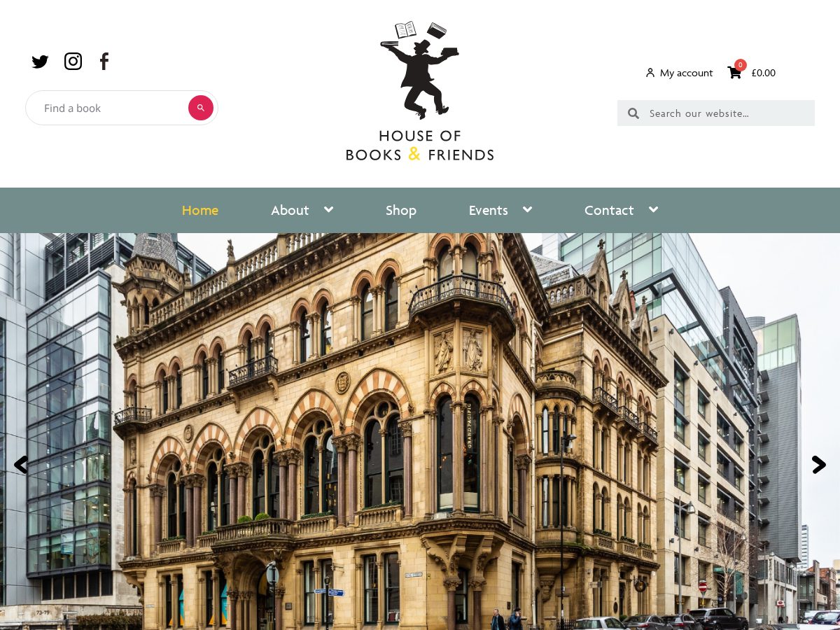 Landing-page snapshot of houseofbooksandfriends.live
