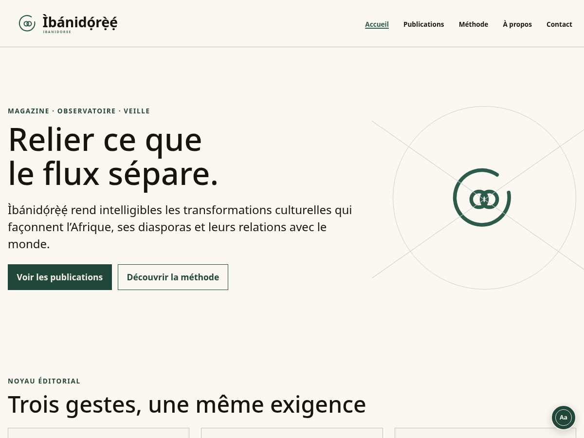 Landing-page snapshot of ibanidoree.com