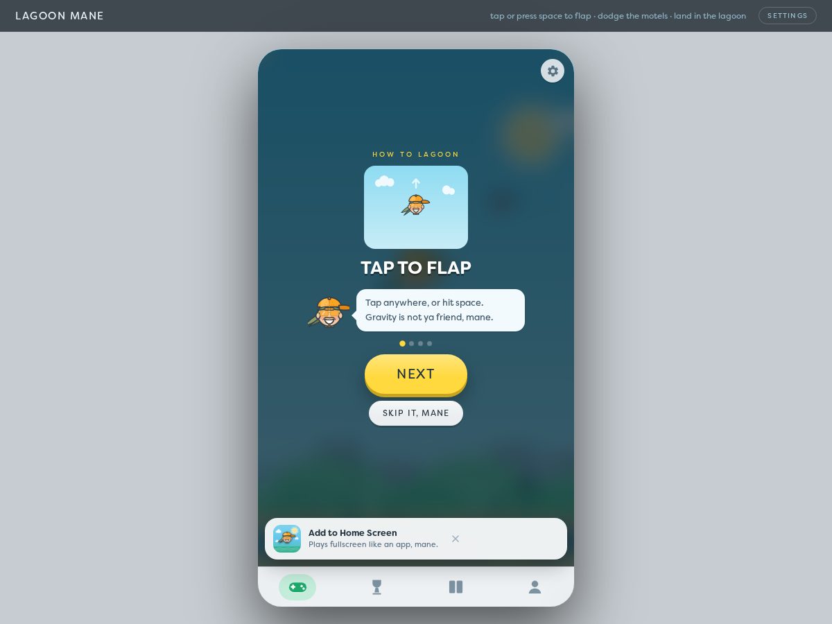 Landing-page snapshot of lagoonmane.com