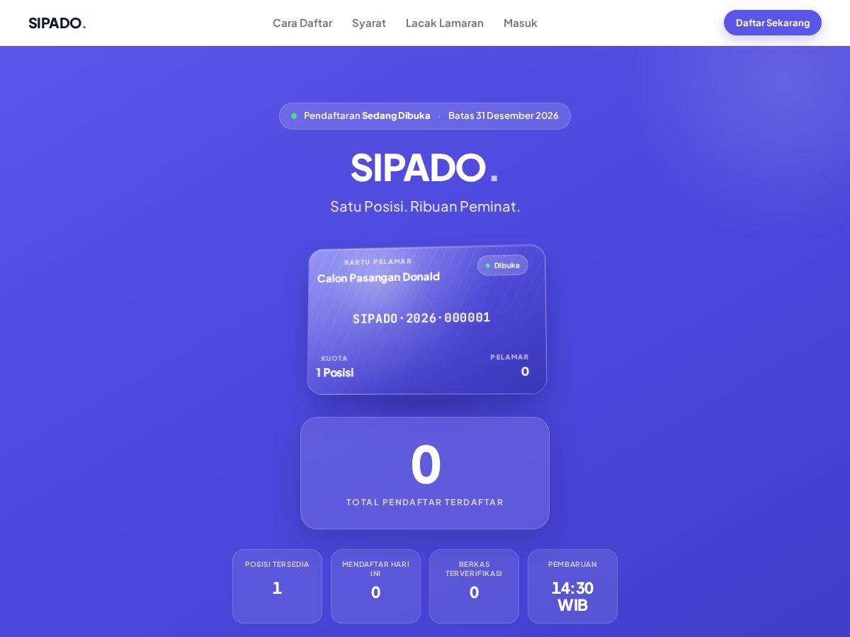 Landing-page snapshot of lamardonald.com