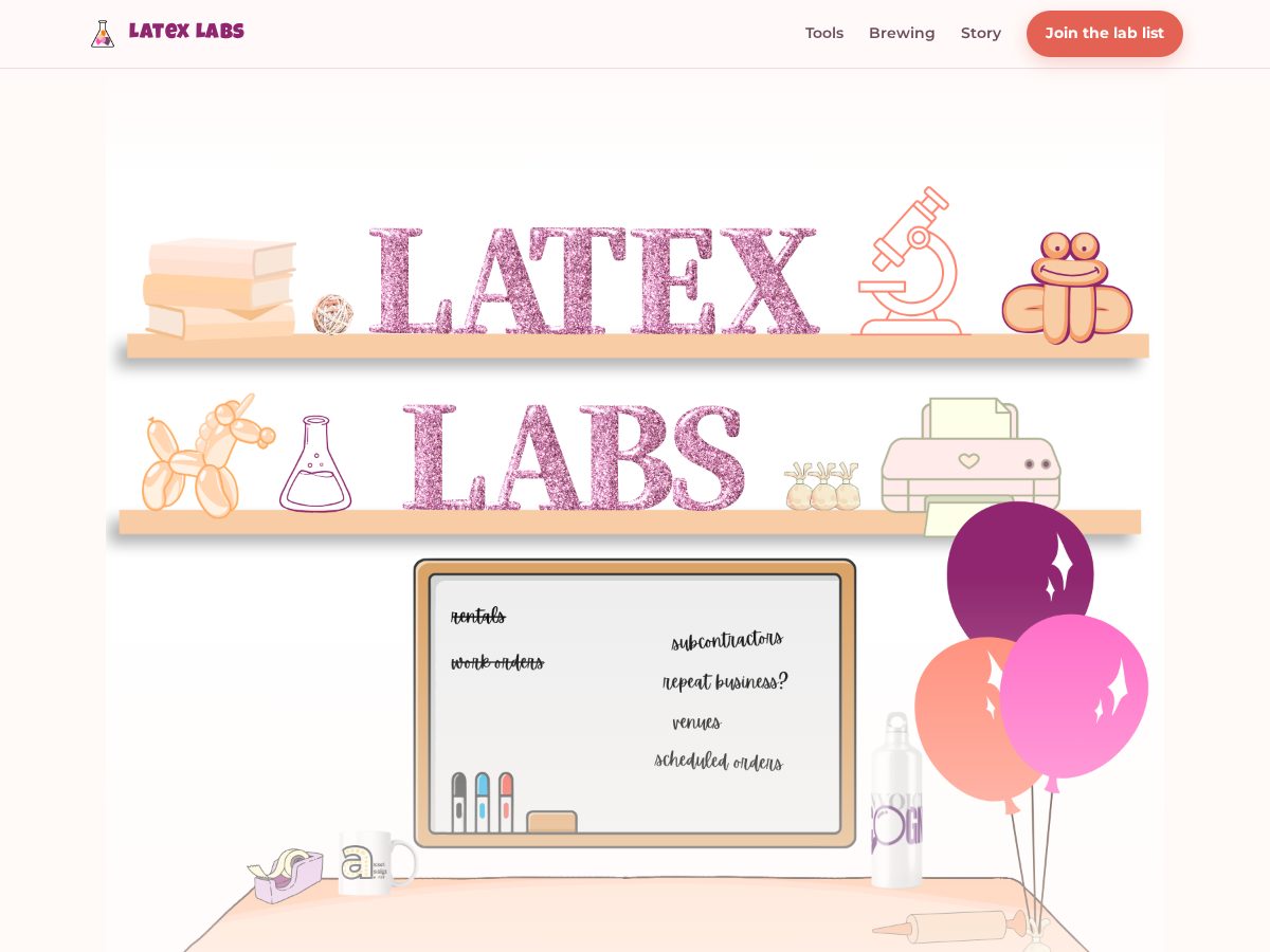Landing-page snapshot of latexlabs.app