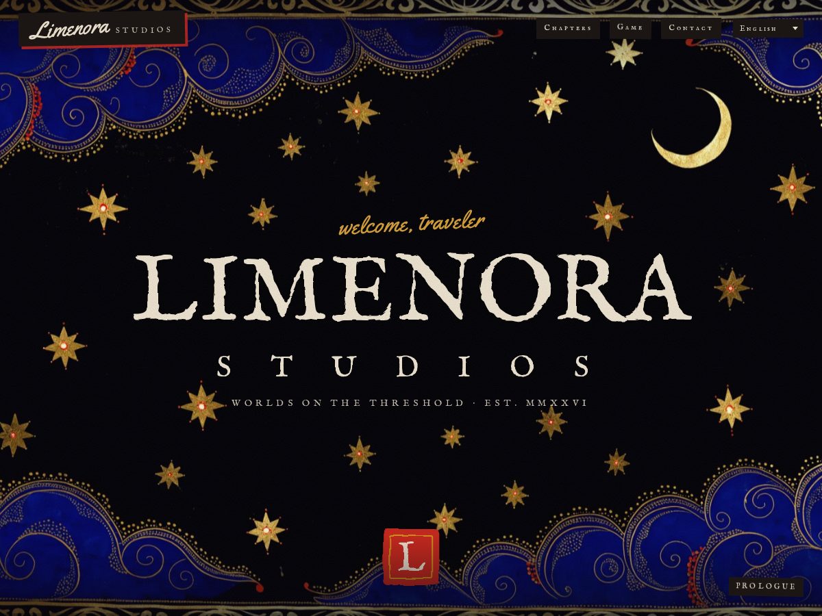 Landing-page snapshot of limenorastudios.com
