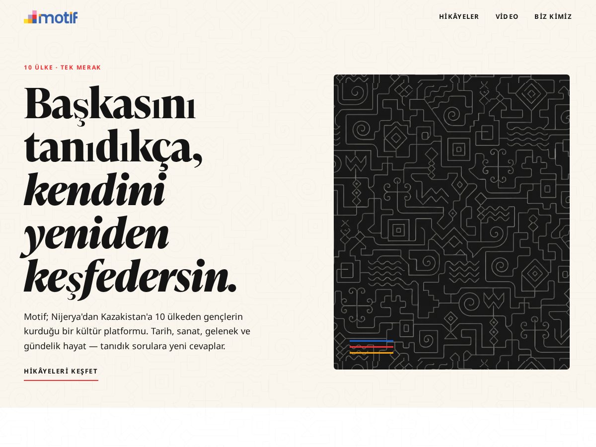 Landing-page snapshot of motifnett.org