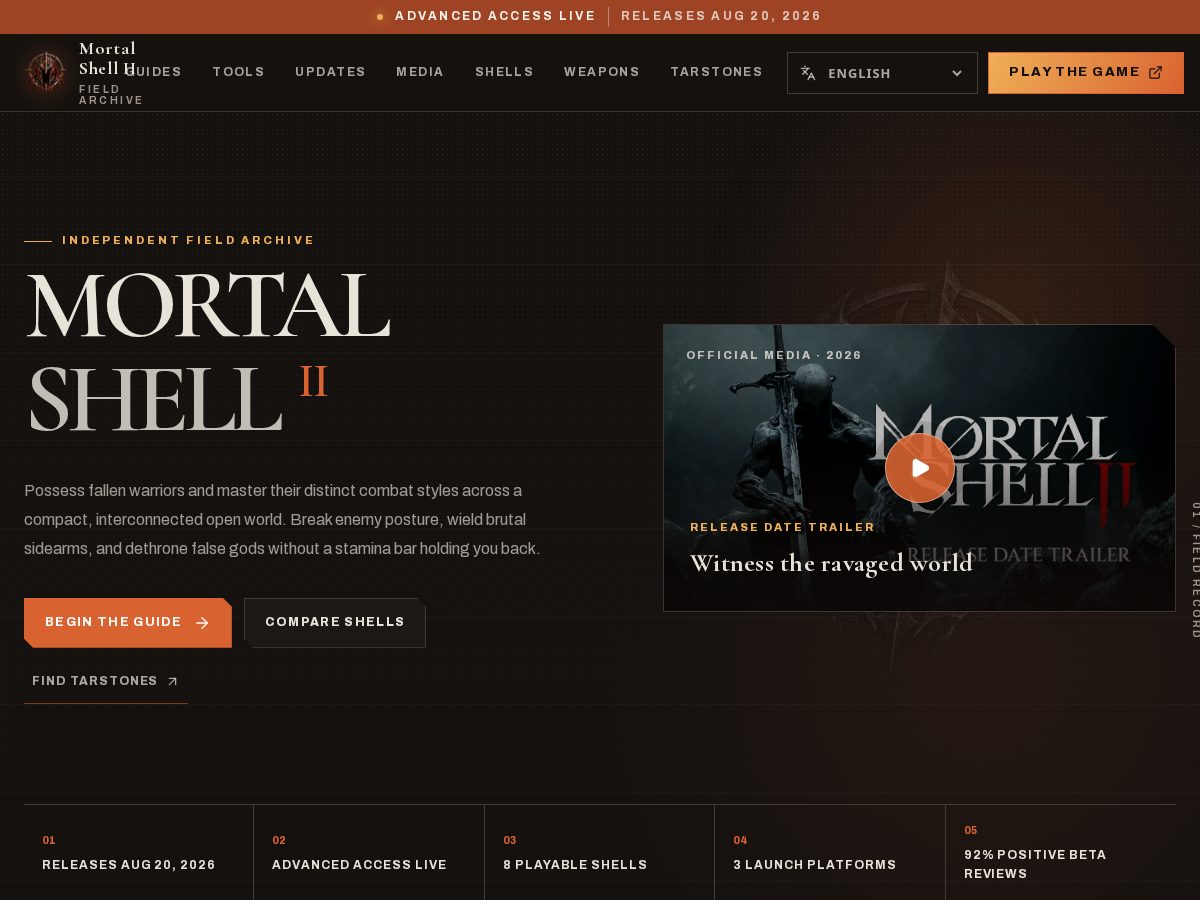 Landing-page snapshot of ms2guide.site