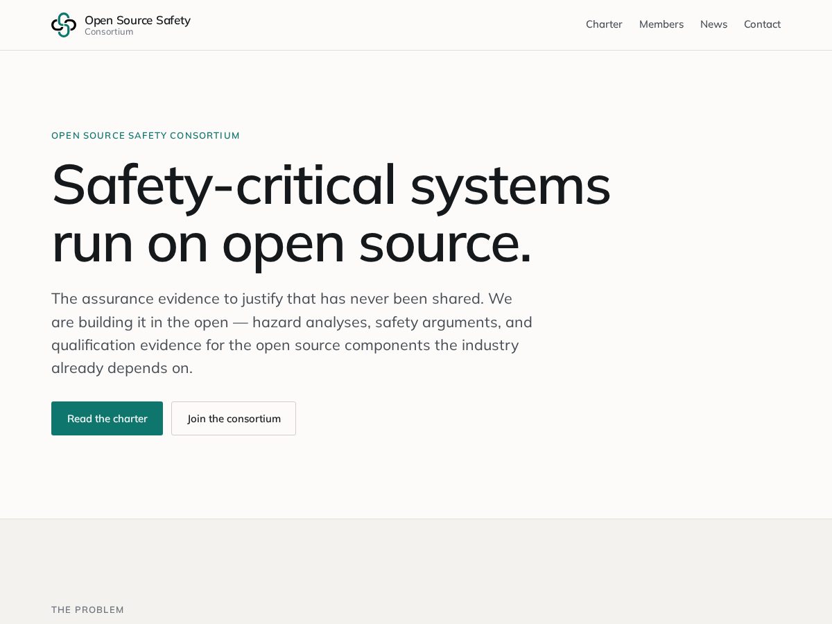 Landing-page snapshot of opensourcesafe.com