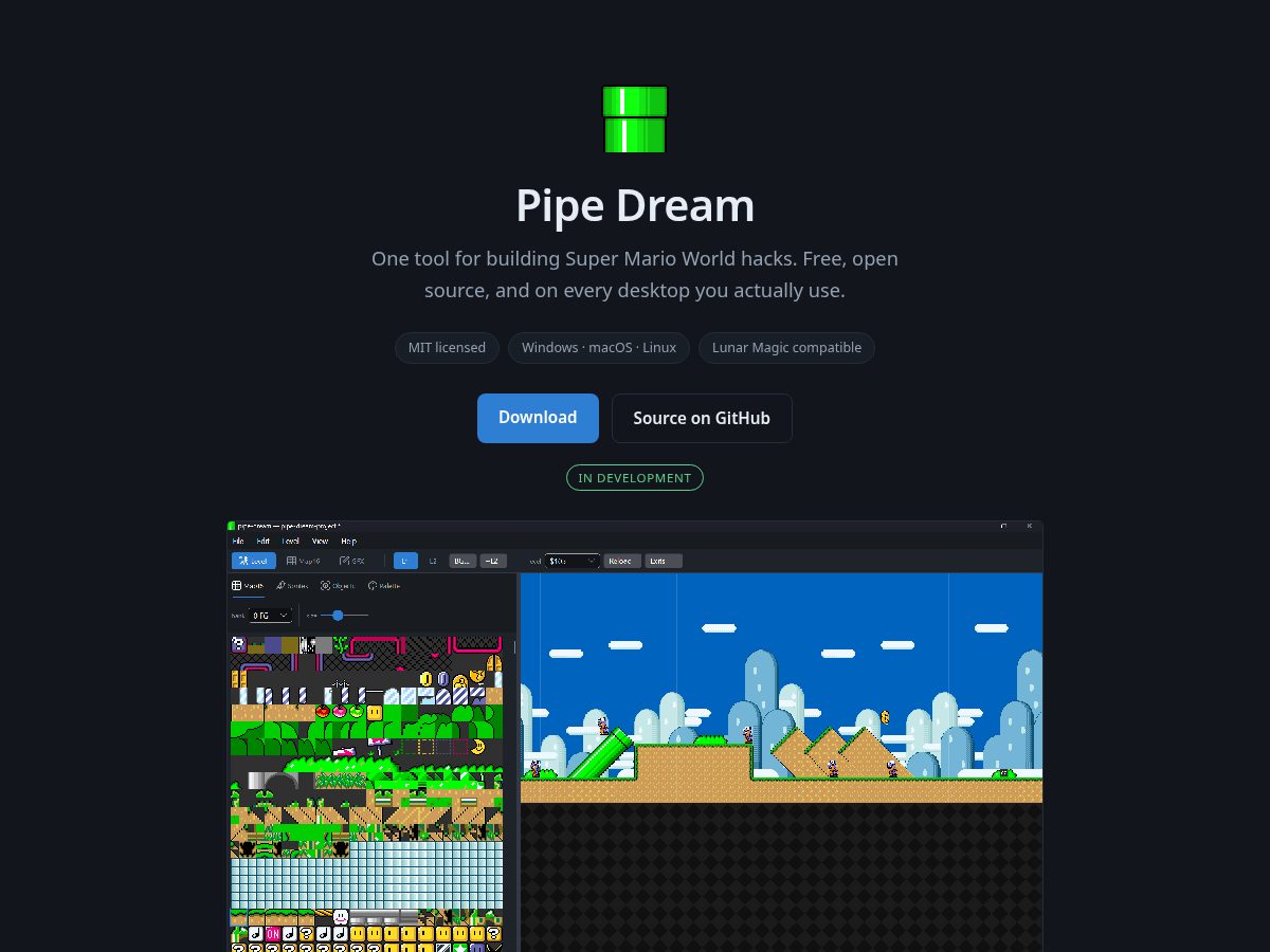 Landing-page snapshot of pipedream.nexus