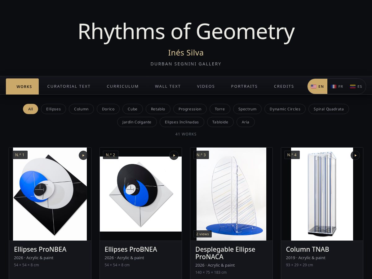 Landing-page snapshot of rhythmsofgeometry.com