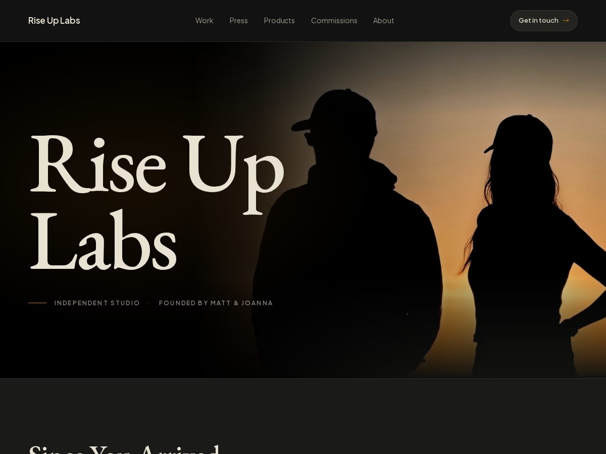 Landing-page snapshot of rulabs.org