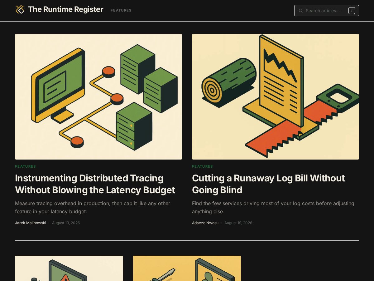 Landing-page snapshot of runtimeregister.com