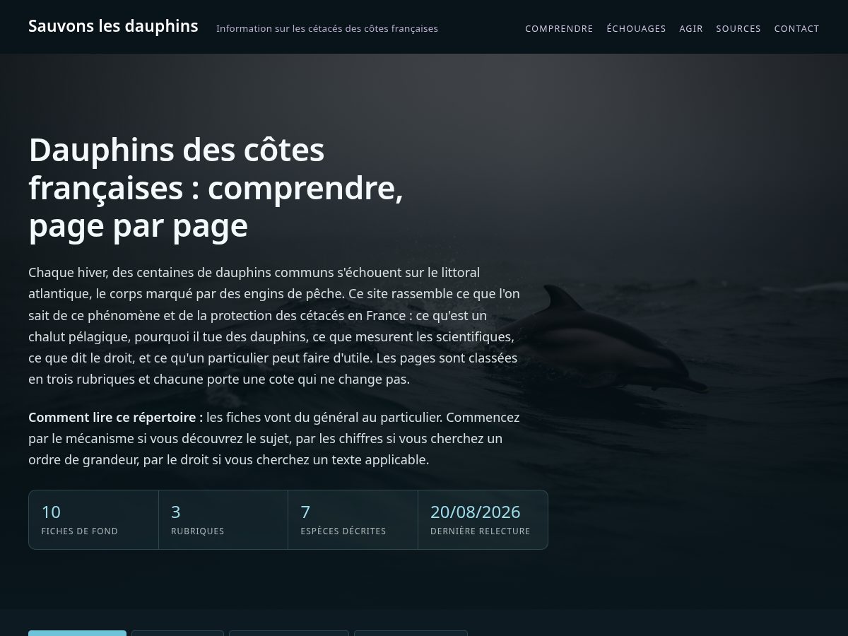 Landing-page snapshot of sauvonslesdauphins.com