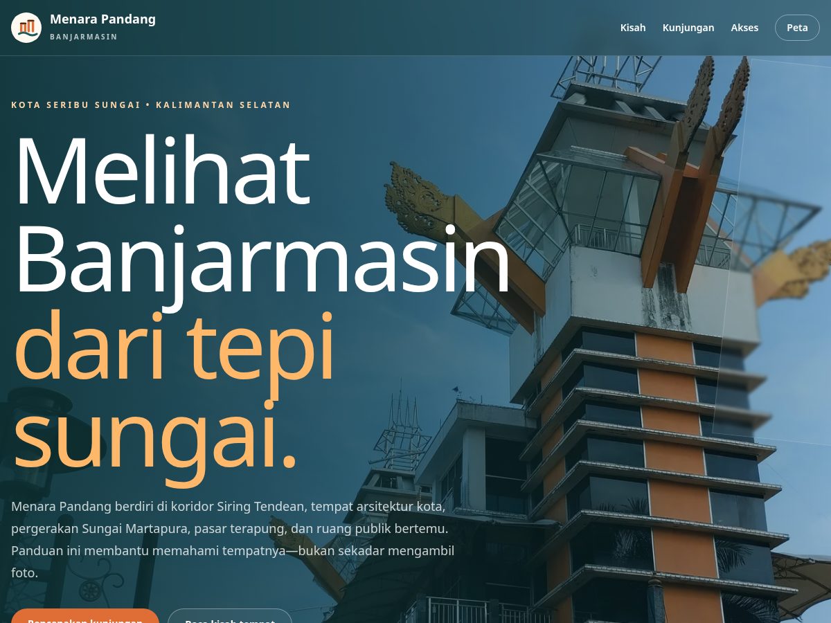 Landing-page snapshot of siringmenara.com