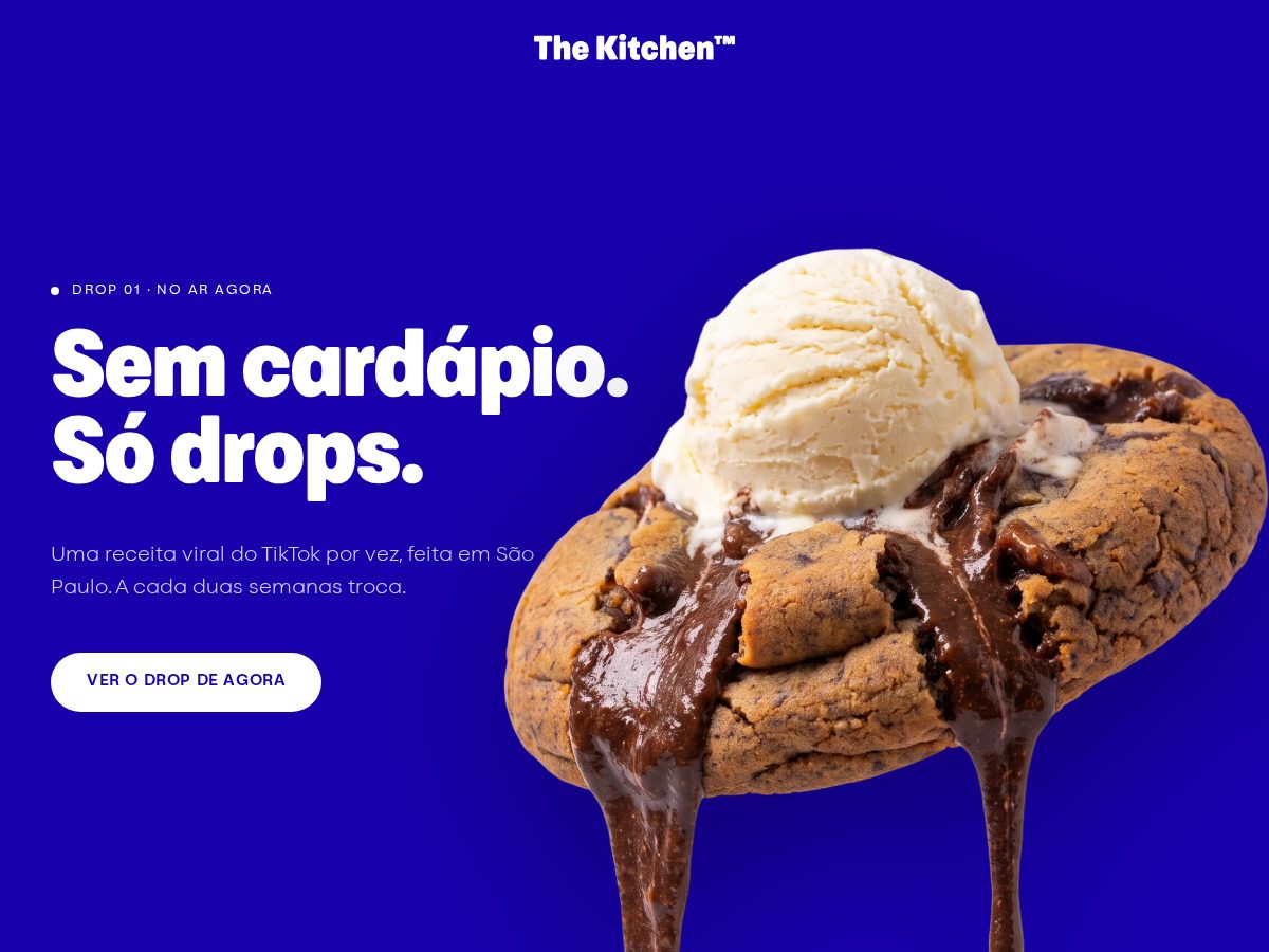 Landing-page snapshot of thekitchentm.com