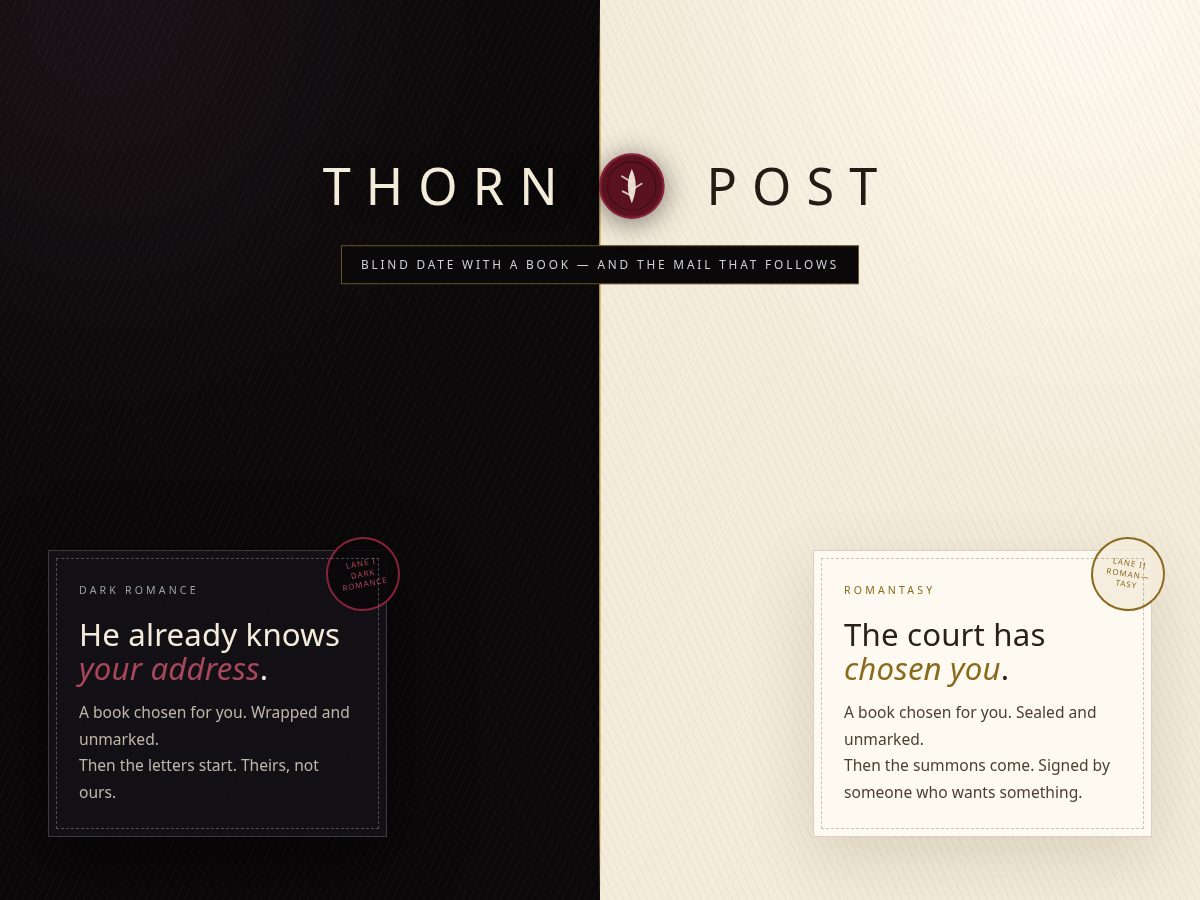 Landing-page snapshot of thethronpost.com