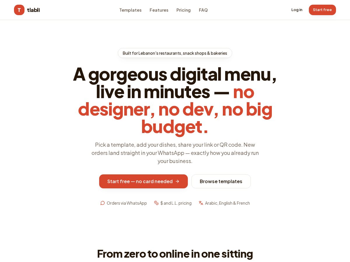 Landing-page snapshot of tlabli.com