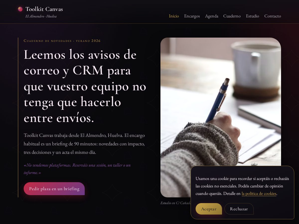 Landing-page snapshot of toolkit-canvas.click