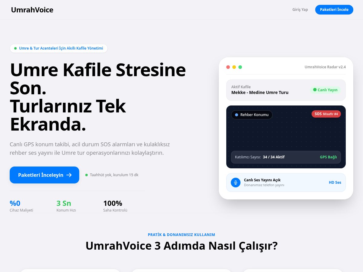 Landing-page snapshot of umrahvoice.com