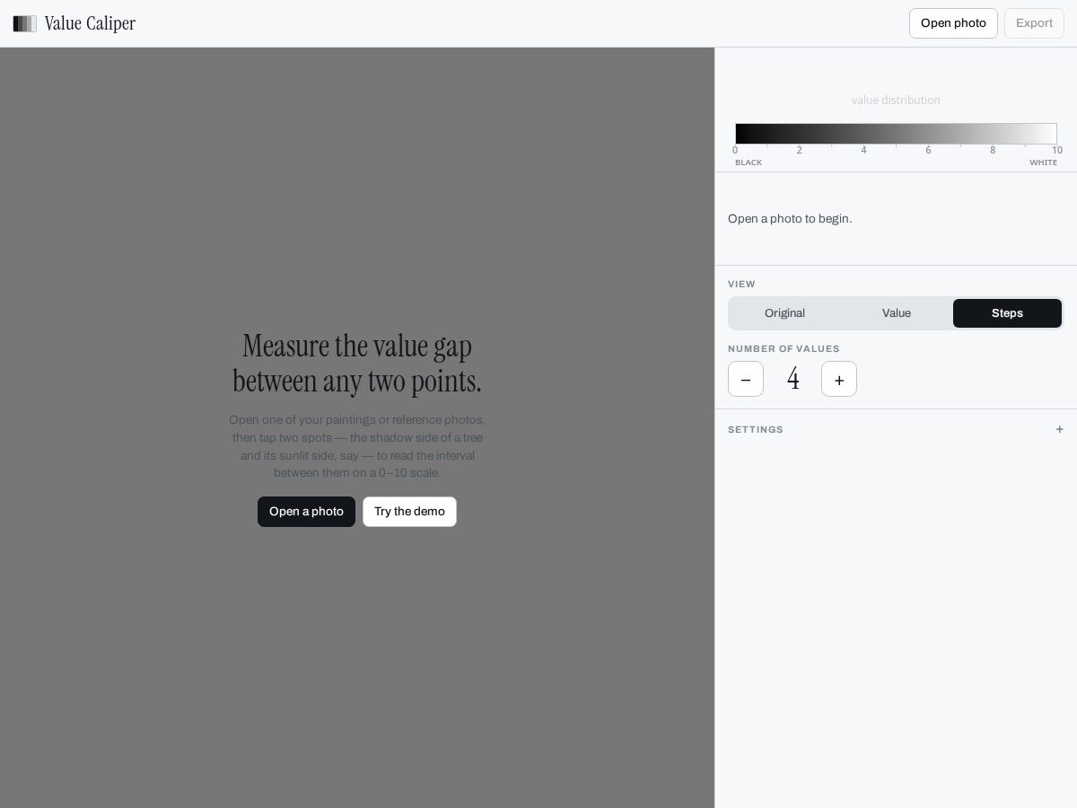 Landing-page snapshot of valuecaliper.com
