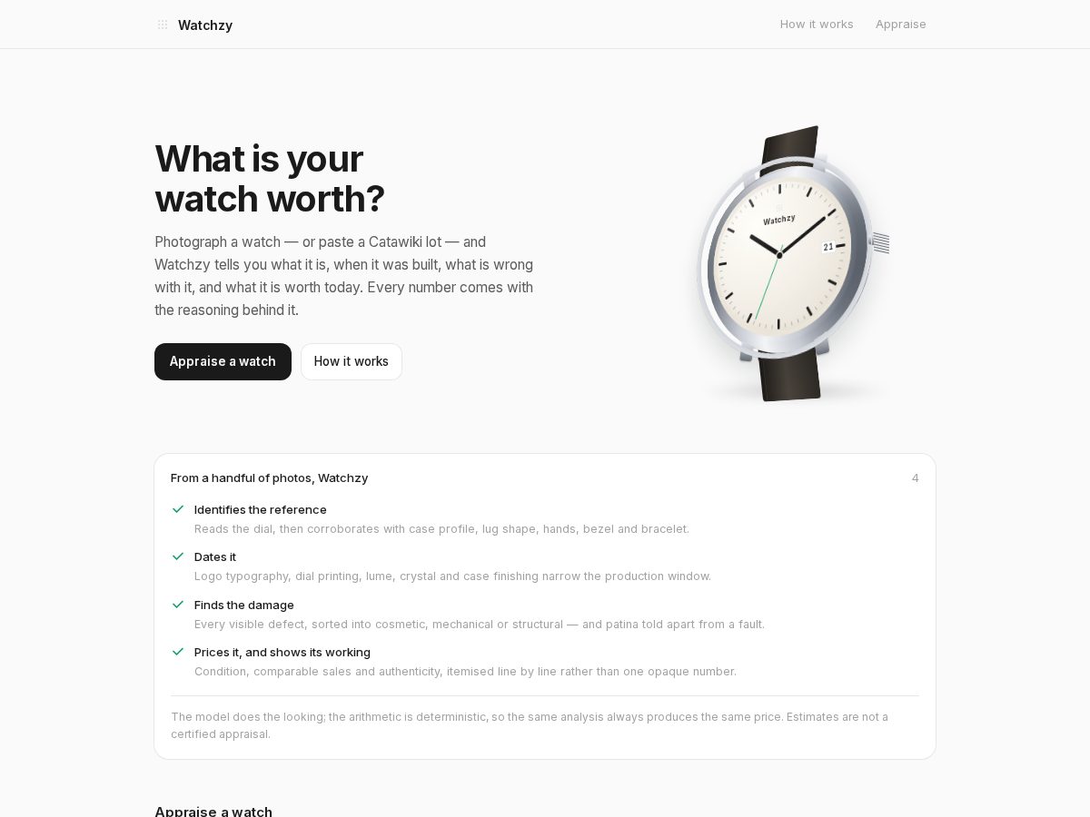Landing-page snapshot of watchzy.net
