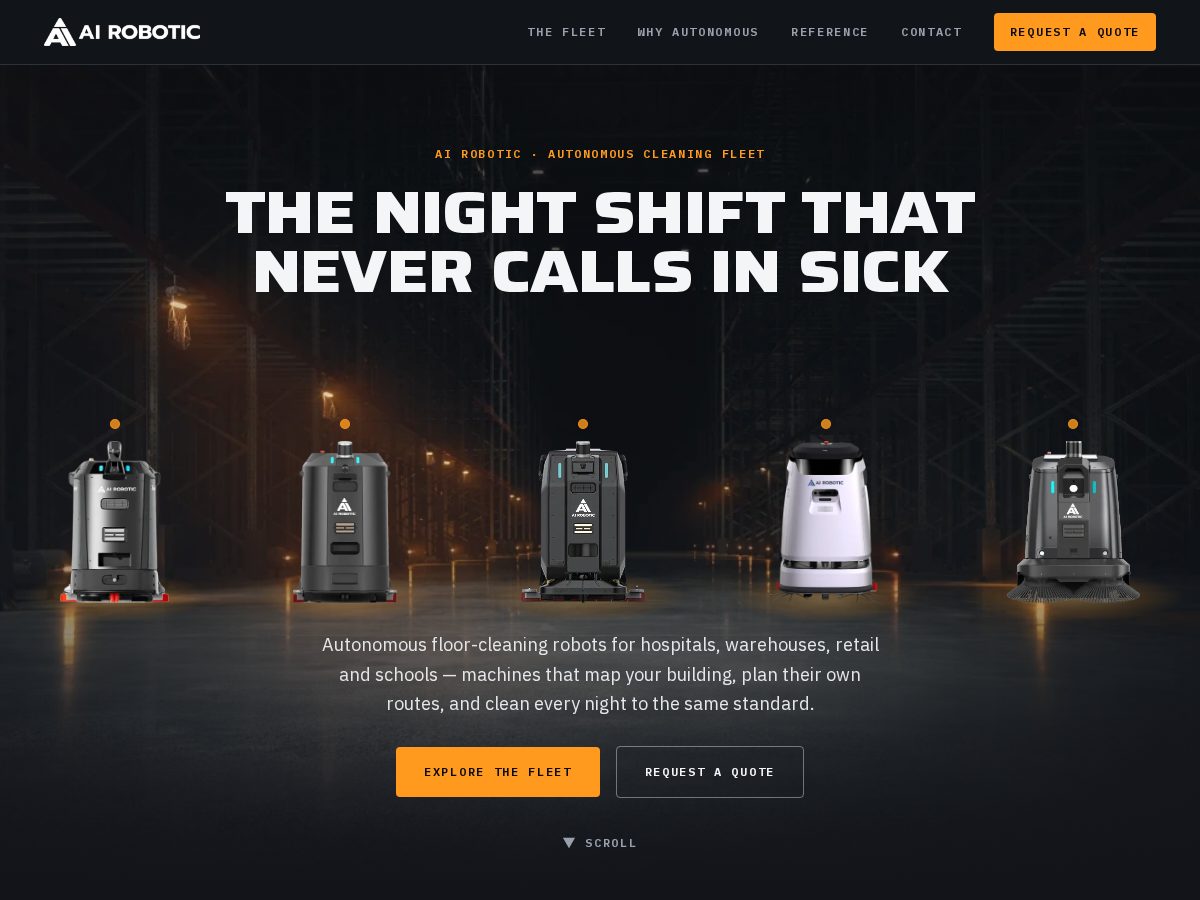 Landing-page snapshot of airoboticsth.com