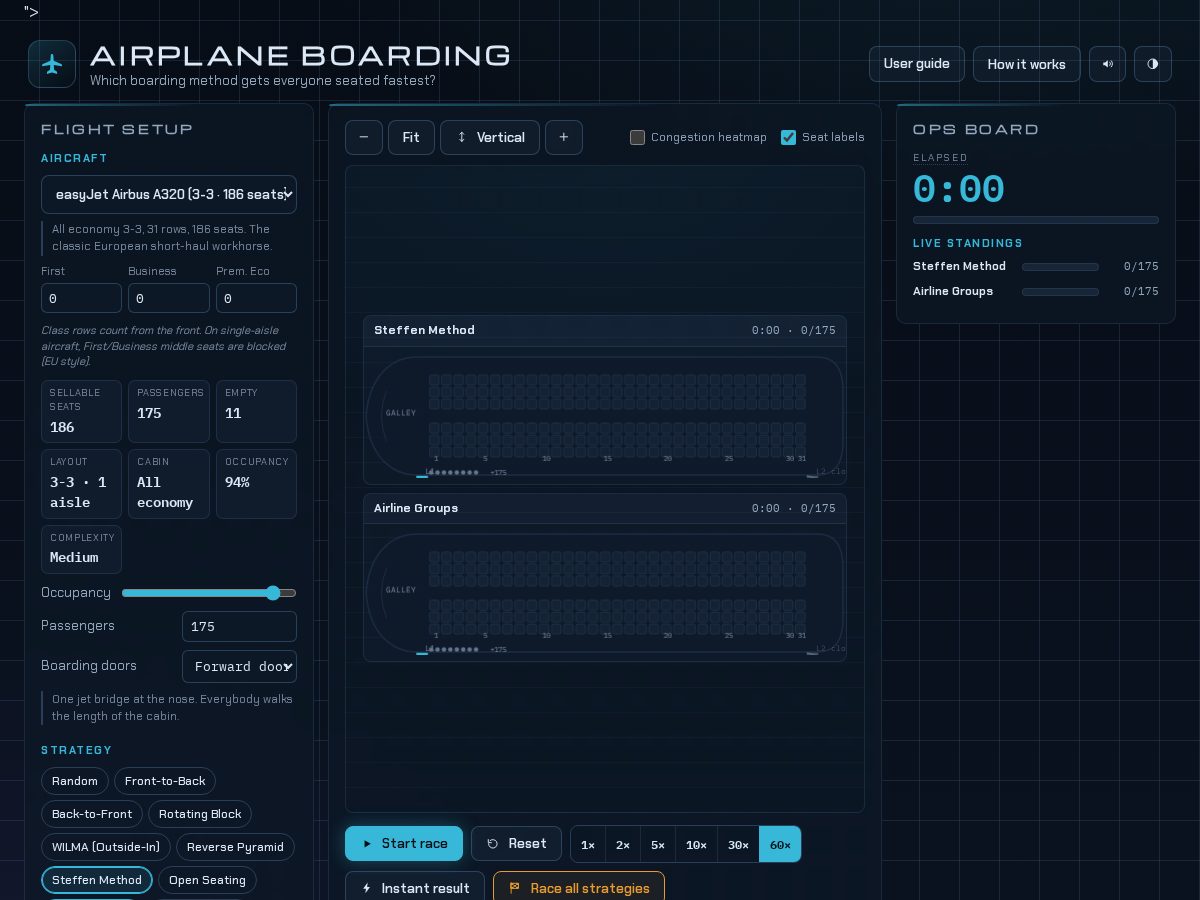 Landing-page snapshot of airplaneboarding.com