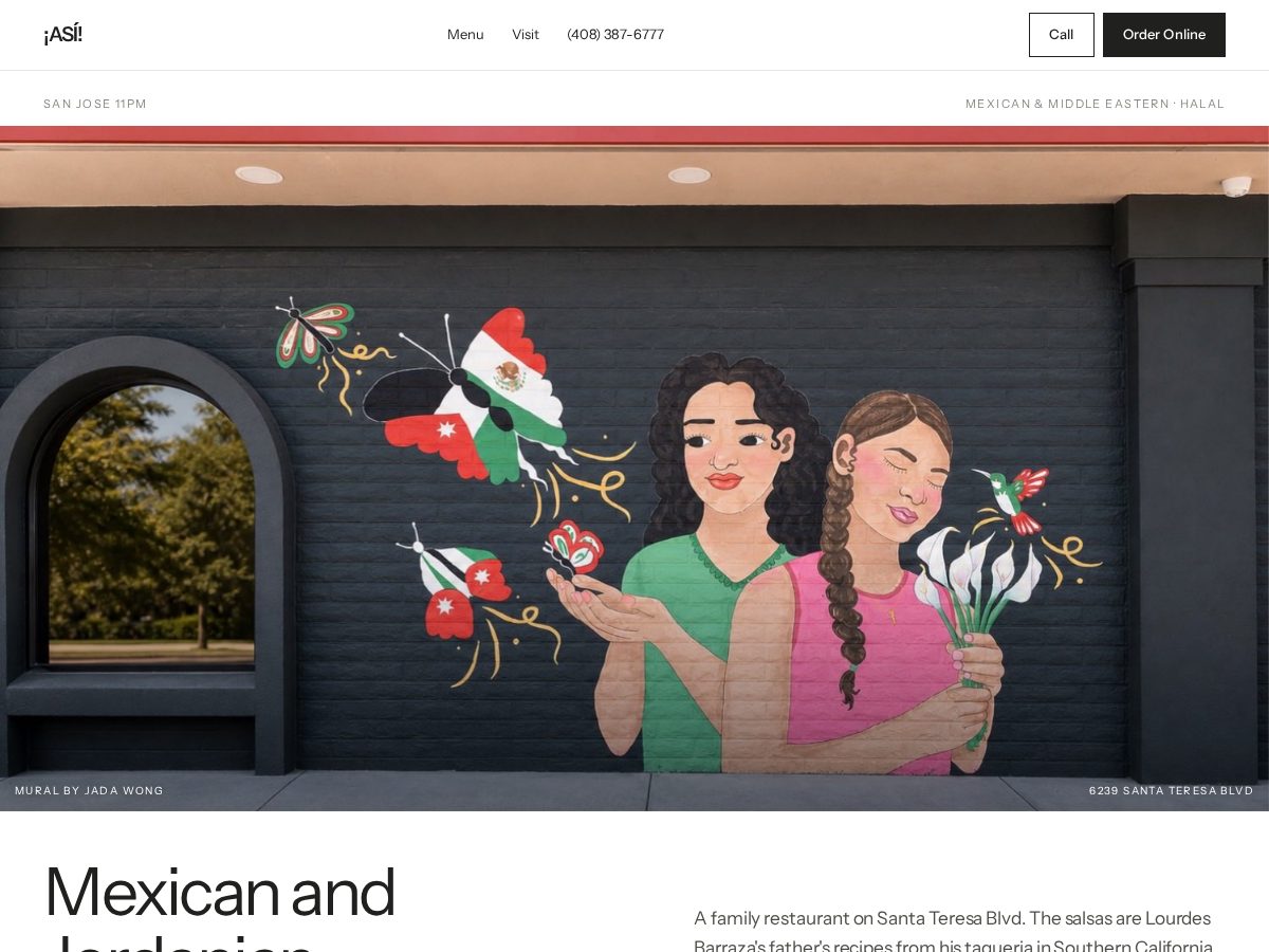 Landing-page snapshot of asibistro.com