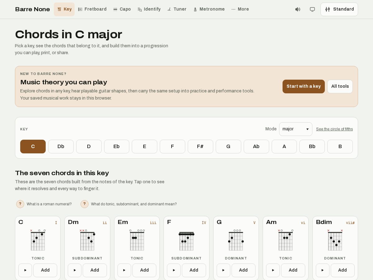 Landing-page snapshot of barren.one