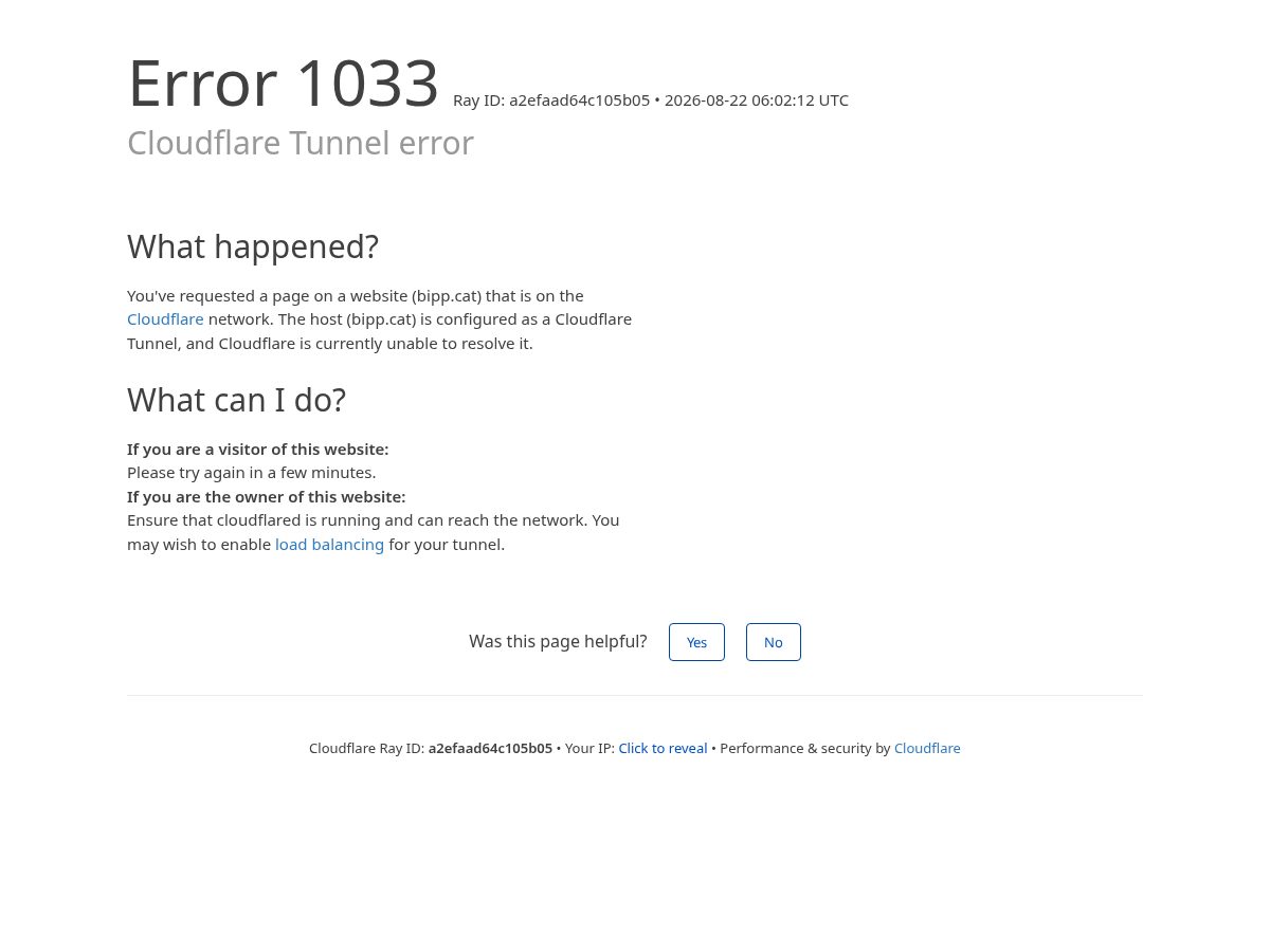 Landing-page snapshot of bipp.cat