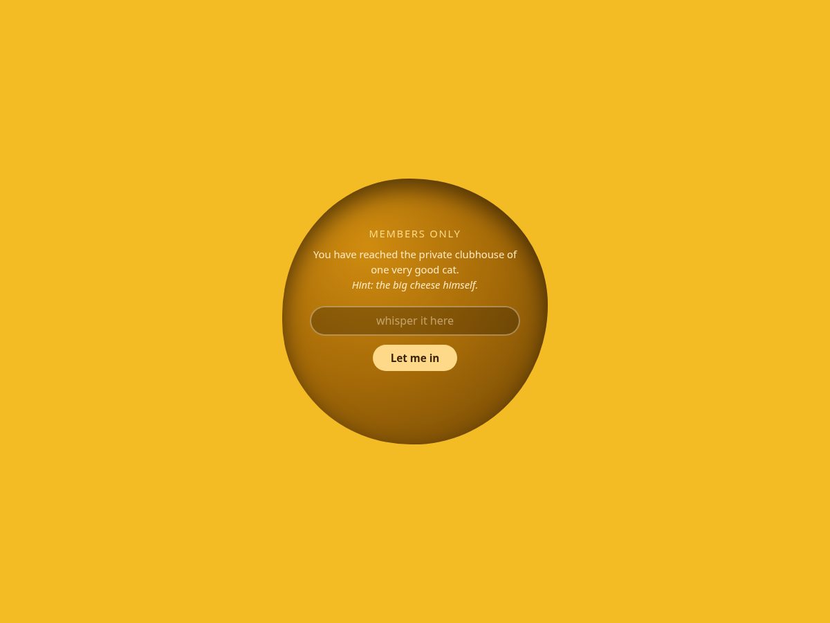 Landing-page snapshot of chestercheddar.net