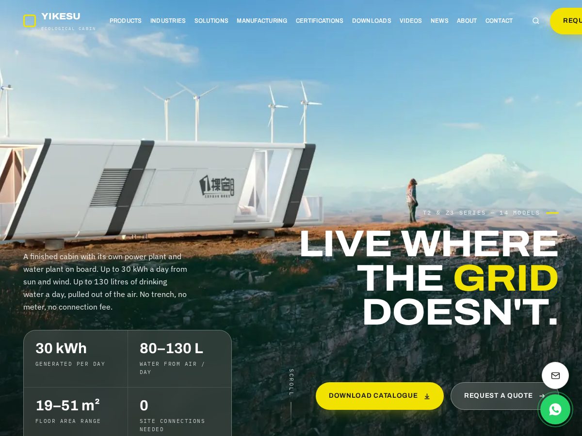 Landing-page snapshot of ekesu.com