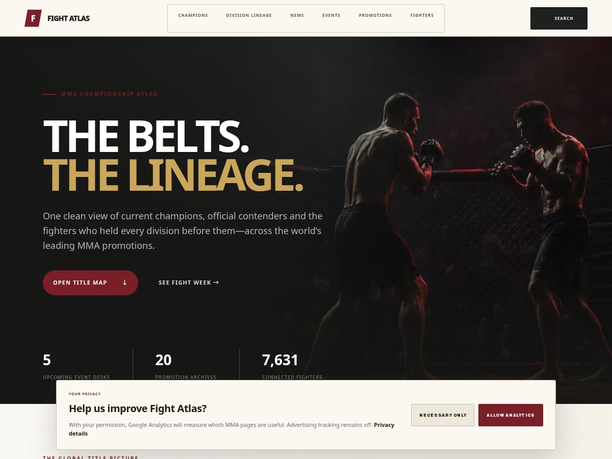 Landing-page snapshot of fightatlasmma.com