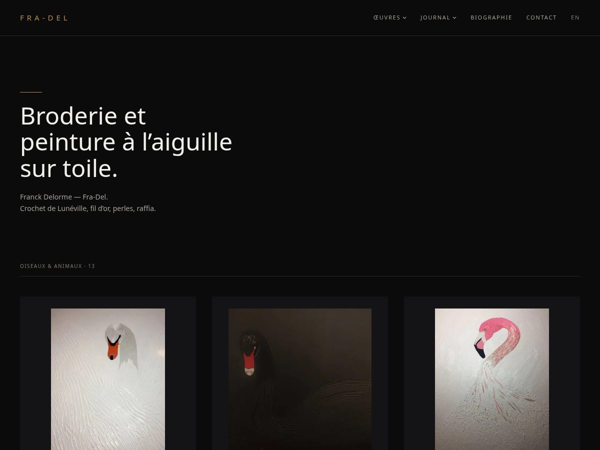 Landing-page snapshot of fra-del.com