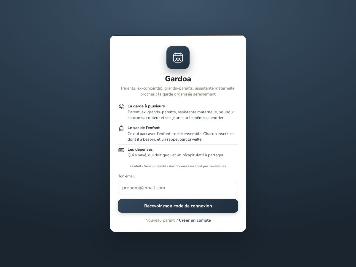 Landing-page snapshot of gardoa.com